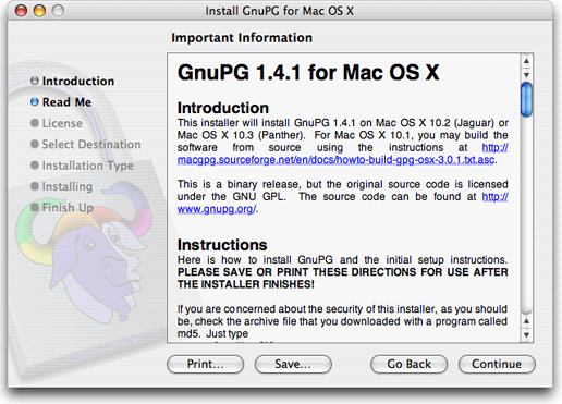 GnuPG Installation