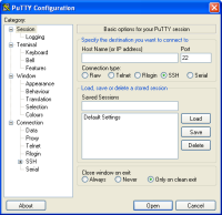 PuTTY Screenshot